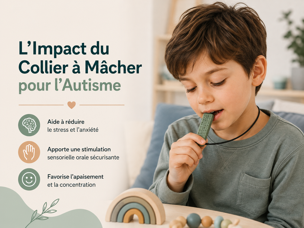 Collier à mâcher et autisme : bienfaits et comment le choisir