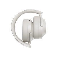 Casque anti bruit Bluetooth blanc pliable pour transport facile