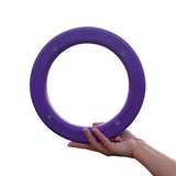 Jeu iOO Roule Partout coloris violet tenu dans une main, vue de face sur fond blanc
