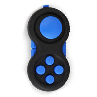 Manette bleue et noire à boutons, un accessoire anti-stress idéal pour canaliser l’attention et réduire l’anxiété