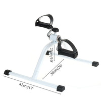 Pédalier d'exercice avec ses dimensions (longueur 50 cm, largeur 42 cm, hauteur 25 cm)
