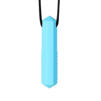 pendentif à mâchouiller bleu