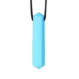 pendentif à mâchouiller bleu
