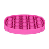 Press-in bubble ovale rose, jouet antistress avec bulles à faire popper