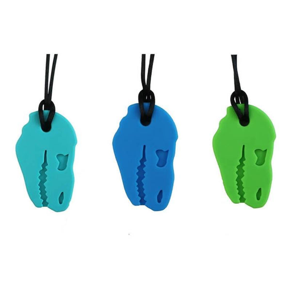 Collier à mâcher TDAH - Tête de dinosaure