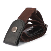 ceinture sans boucles brun