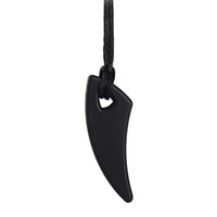 collier à mâcher dent de loup noir