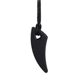 collier à mâcher dent de loup noir