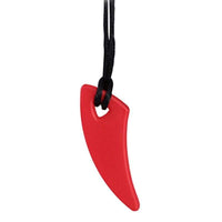 collier à mâcher dent de loup rouge
