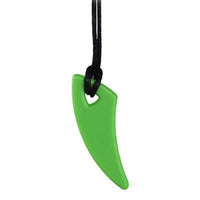 collier à mâcher dent de loup vert